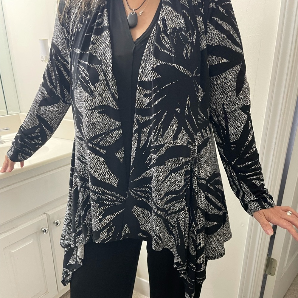 CLARA SUN WOO Black and white CARDIGAN